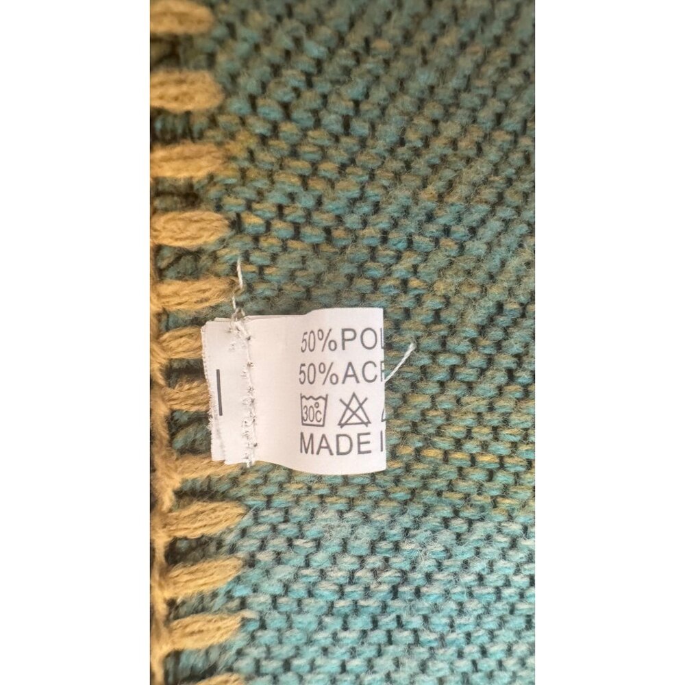 2/$30 Boho Style Poncho Blanket Shawl Abstract Patterns & Warm Tones - Picture 9 of 11